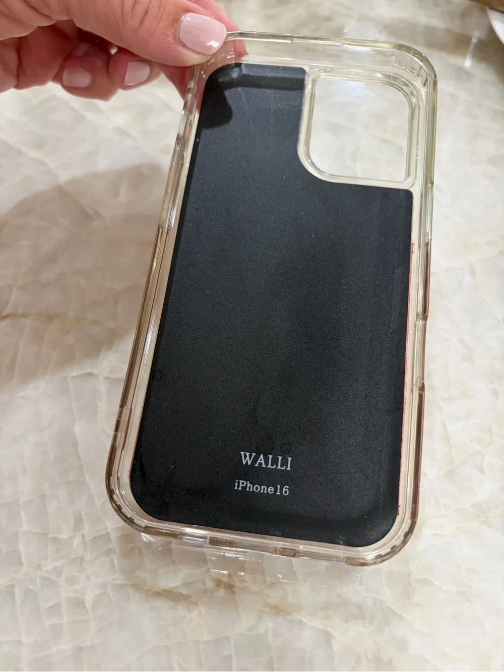 Red Leather Wallet Phone Case with Strap